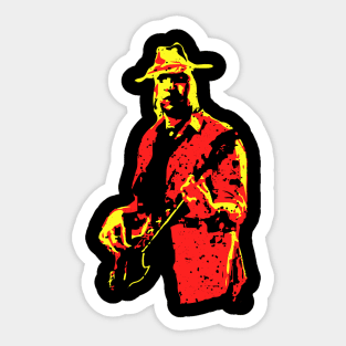 Colorful Guitar Player Sticker